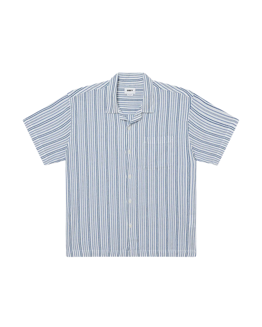 OBEY EVANS SHORT SLEEVE SHIRT WHITE MULTI 