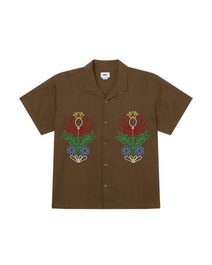 OBEY PERRY SHORT SLEEVE SHIRT CANTEEN 