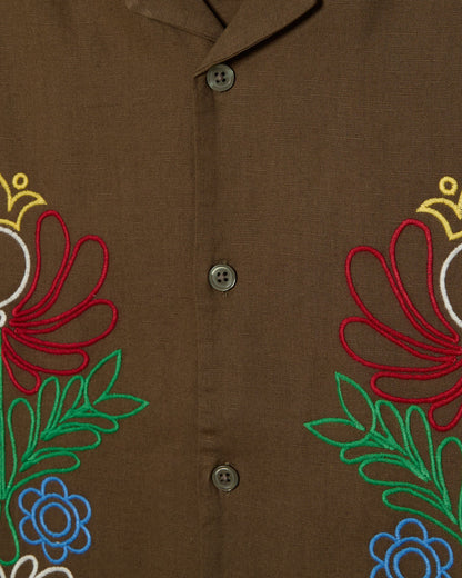 OBEY PERRY SHORT SLEEVE SHIRT CANTEEN 