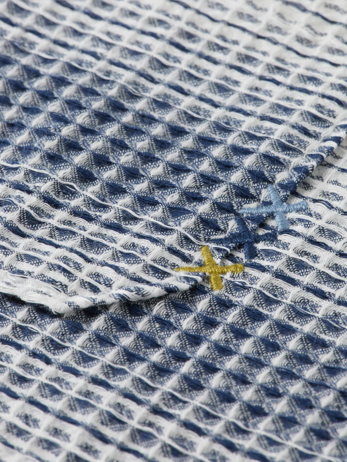 S&S WAFFLE STRUCTURE STRIPE SHIRT OCEANA/INFINITY STRIPE