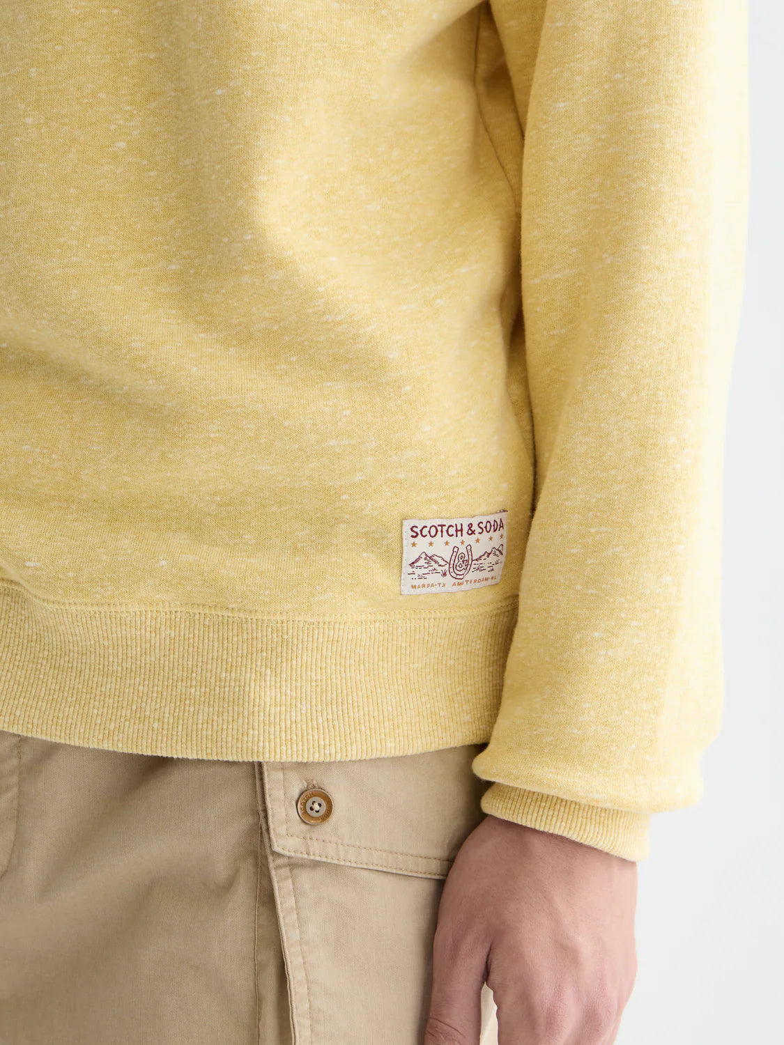 S&S MELANGE REGULAR FIT SWEATSHIRT RAFFIA