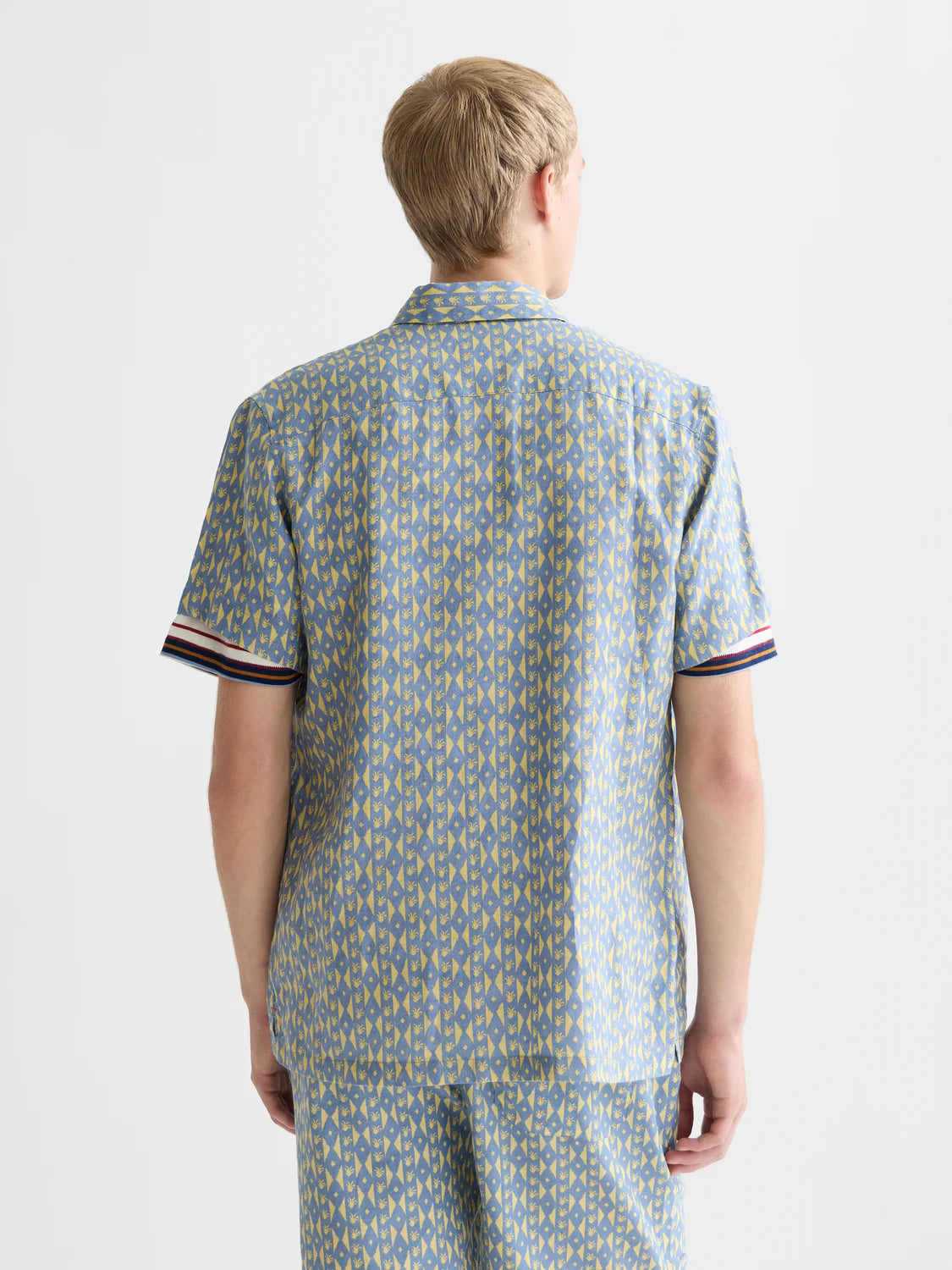 PRINTED LINEN REGULAR FIT SHIRT