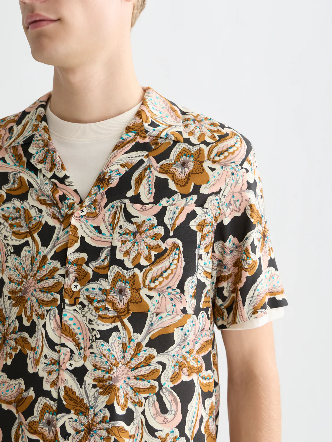 S&S PRINTED VISCOSE S/S SHIRT LUCKY BANDANA MULTI 