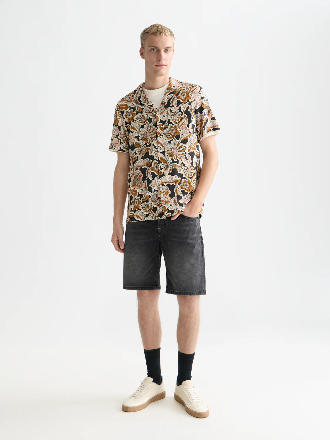 S&S PRINTED VISCOSE S/S SHIRT LUCKY BANDANA MULTI 