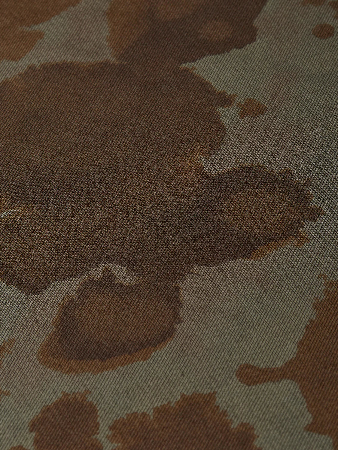 S&S PRINTED OVERDYED LOOSE SWEATSHIRT ANIMAL OLIVE 