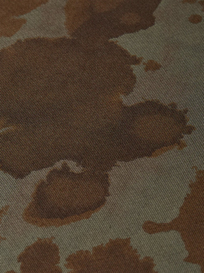 S&S PRINTED OVERDYED LOOSE SWEATSHIRT ANIMAL OLIVE 