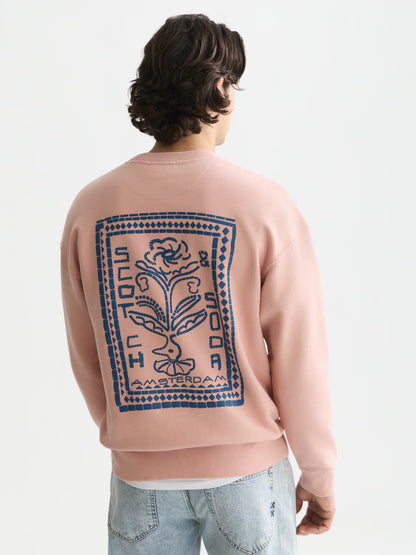 S&S ARTWORK RELAXED FIT SWEATSHIRT MISTY ROSE