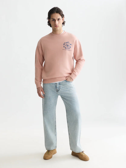 S&S ARTWORK RELAXED FIT SWEATSHIRT MISTY ROSE