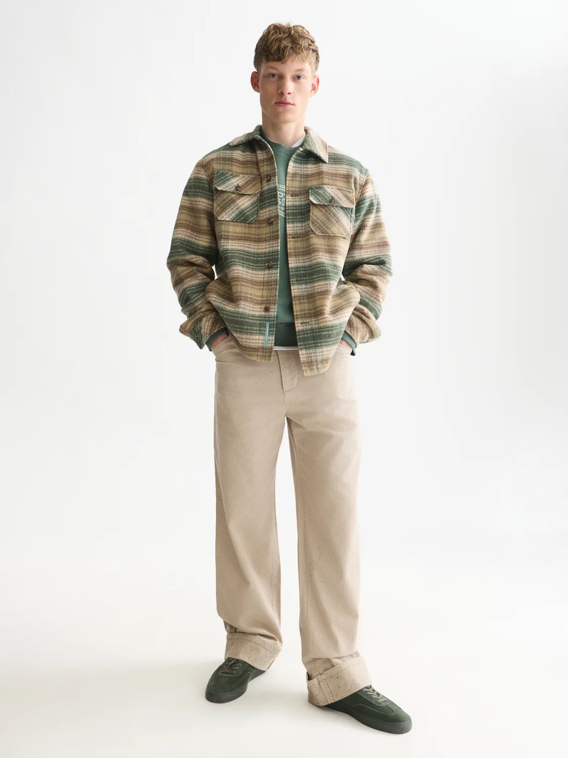 S&S CHECK OVERSHIRT DARK FOREST 