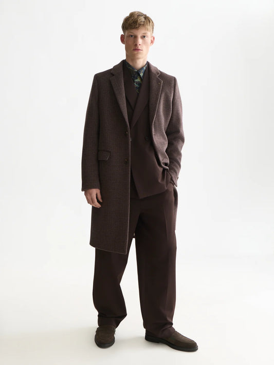 S&S CLASSIC WOOL COAT RAISIN
