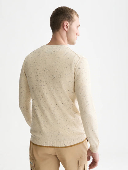 SCOTCH & SODA NEPS WOOL BLEND REGULAR FIT PULLOVER EGGNOG