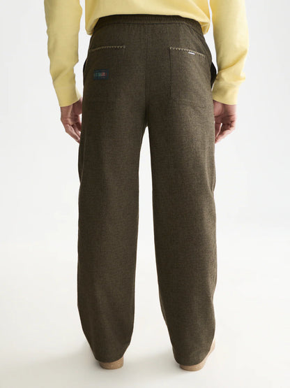 OTIS MELANGE COTTON BLEND PANT FOREST NIGHT 