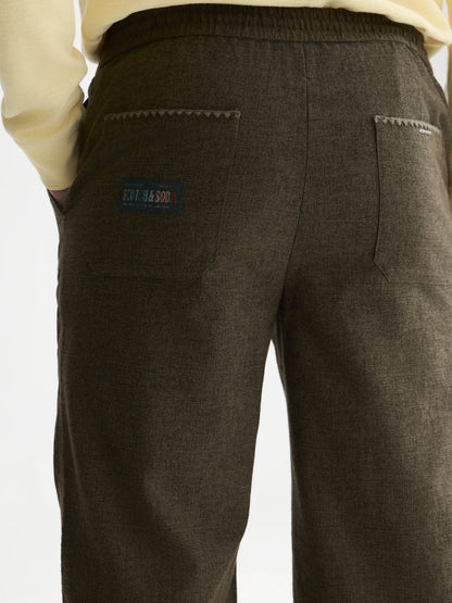 OTIS MELANGE COTTON BLEND PANT FOREST NIGHT 
