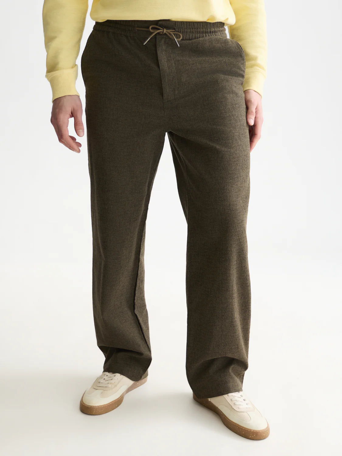 OTIS MELANGE COTTON BLEND PANT FOREST NIGHT 