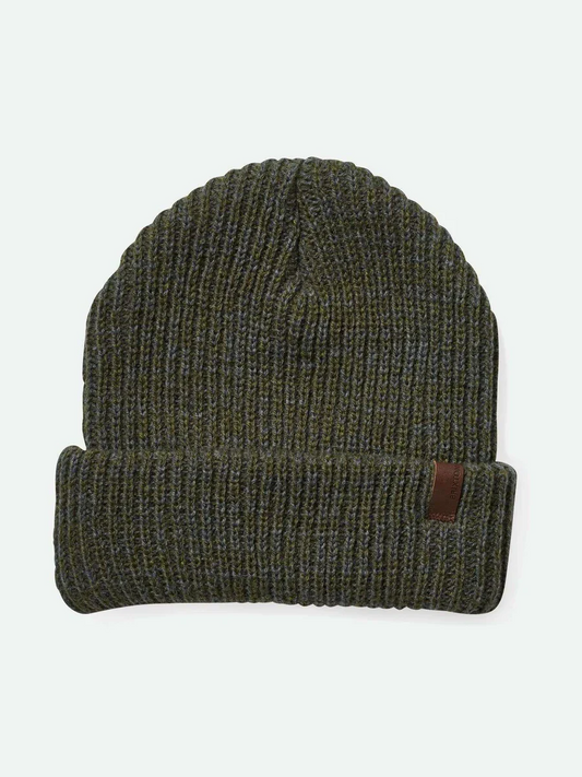 BRIXTON MARLED CHUNKY BEANIE MILITARY OLIVE/CHARCOAL