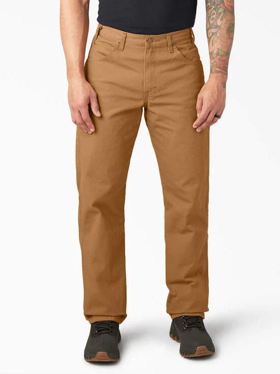 DICKIES RELAXED FIT DUCK JEAN RINSED BROWN DUCK