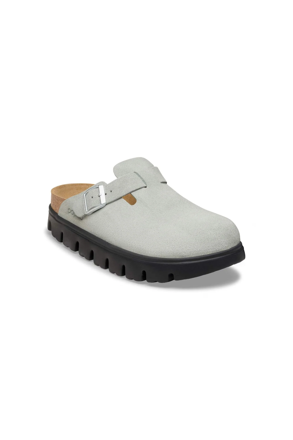 BIRKENSTOCK BOSTON CHUNKY SUEDE LEATHER PURE SAGE 