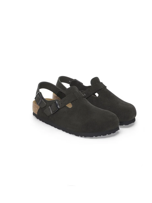 BIRKENSTOCK TOKIO BLACK SUEDE LEATHER 