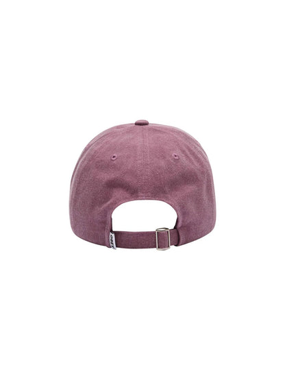 OBEY CROSS STITCH COLLEGIATE STRAP-BACK HAT WASHED BERRY