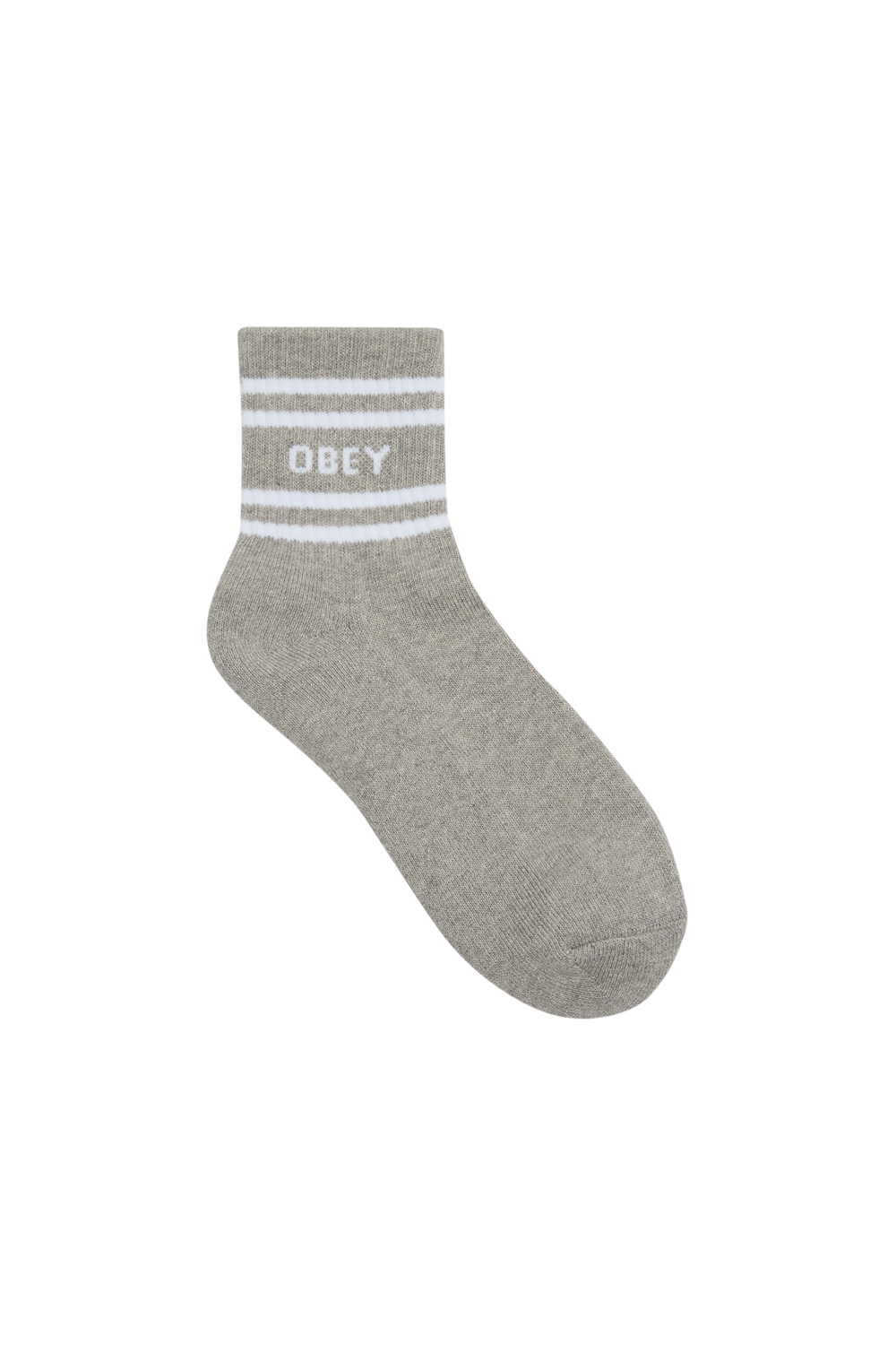 OBEY COOP SOCKS HTHRGREY/WHITE