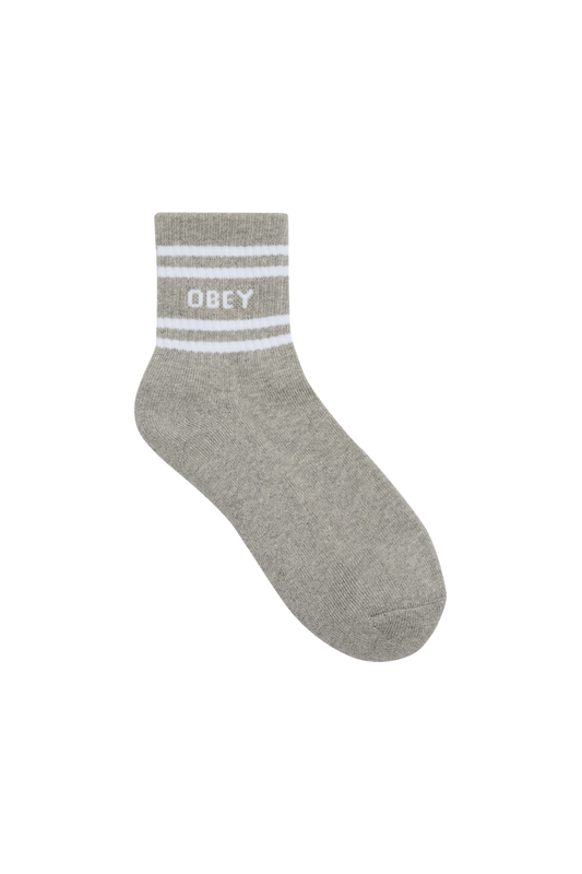 OBEY COOP SOCKS HTHRGREY/WHITE