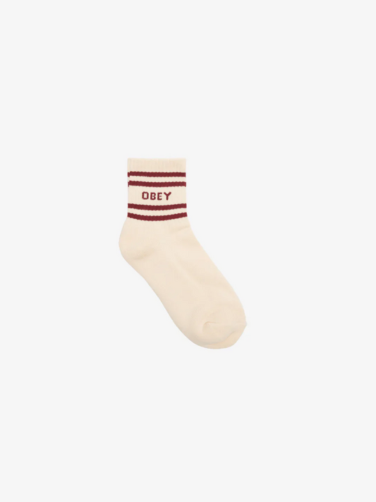 OBEY COOP SOCK UNBLEACHED/ZINFANDEL