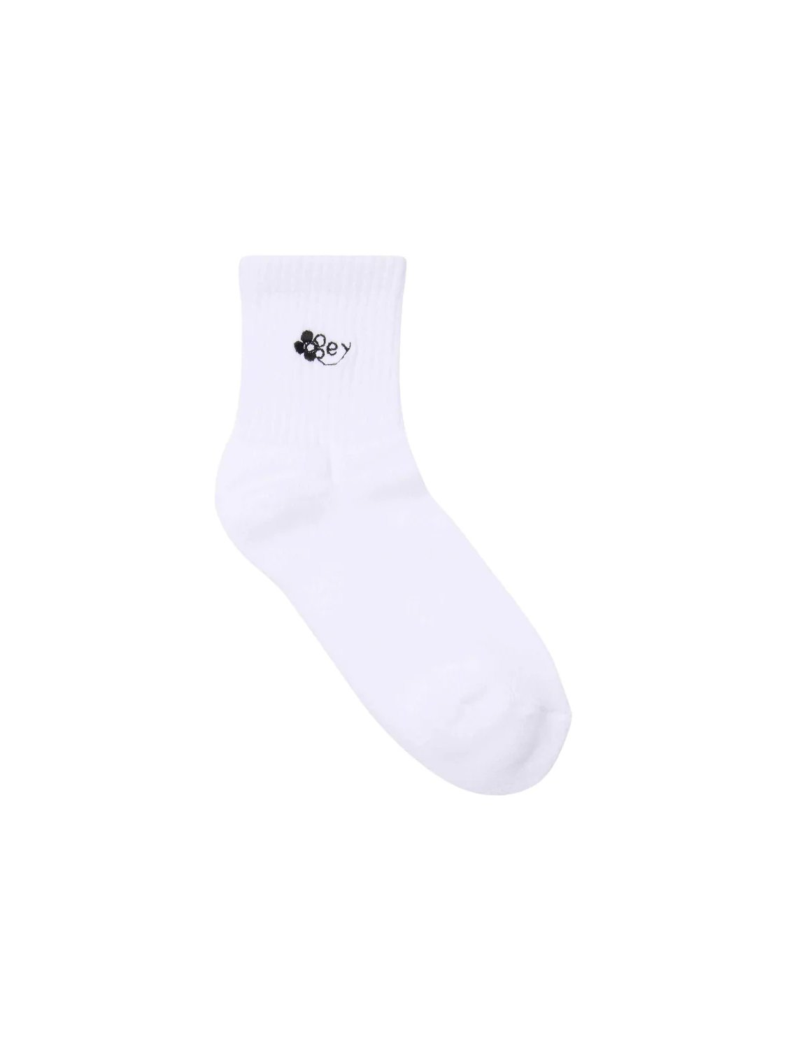 OBEY FLOWER SOCK WHITE
