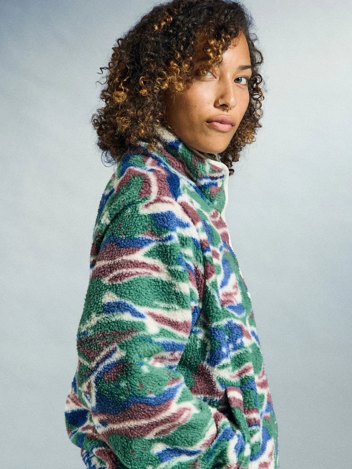 OBEY PASTURES MOCK NECK PULLOVER