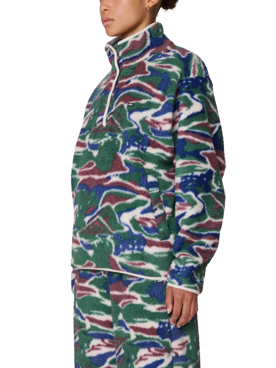 OBEY PASTURES MOCK NECK PULLOVER