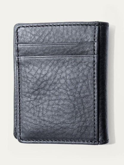 WILL CLASSIC FRONT POCKET WALLET BLACK 