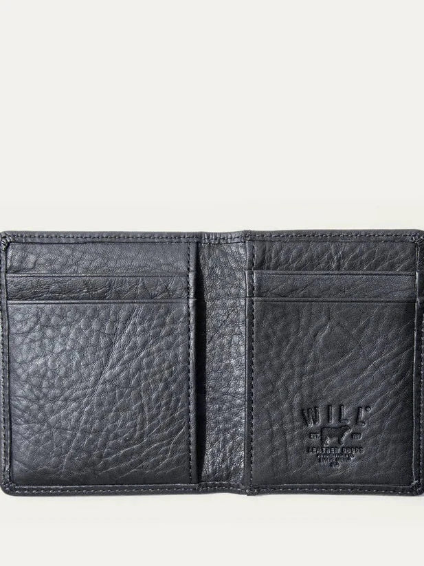WILL CLASSIC FRONT POCKET WALLET BLACK 