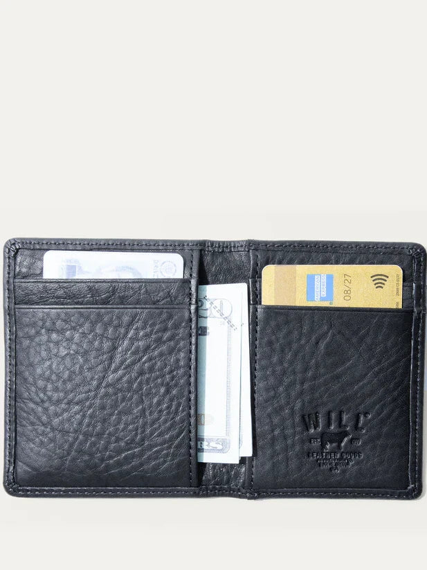 WILL CLASSIC FRONT POCKET WALLET BLACK 