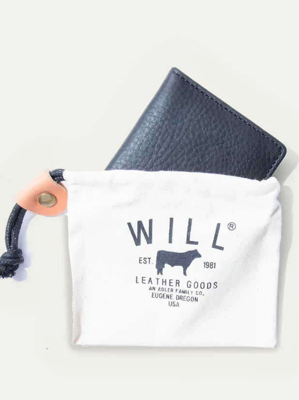WILL CLASSIC FRONT POCKET WALLET BLACK 