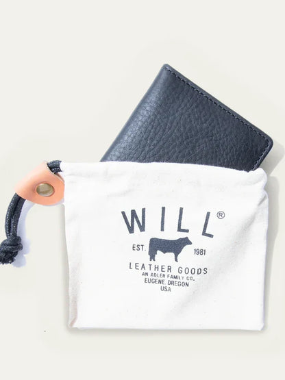 WILL CLASSIC FRONT POCKET WALLET BLACK 