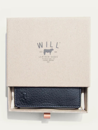WILL CLASSIC FRONT POCKET WALLET BLACK 