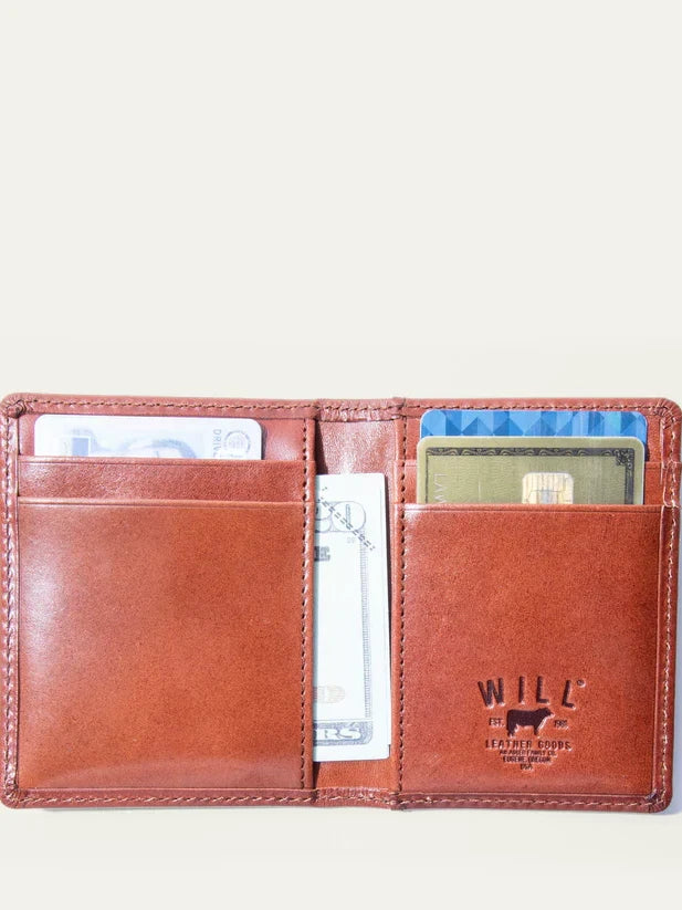 WILL CLASSIC FRONT POCKET WALLET COGNAC