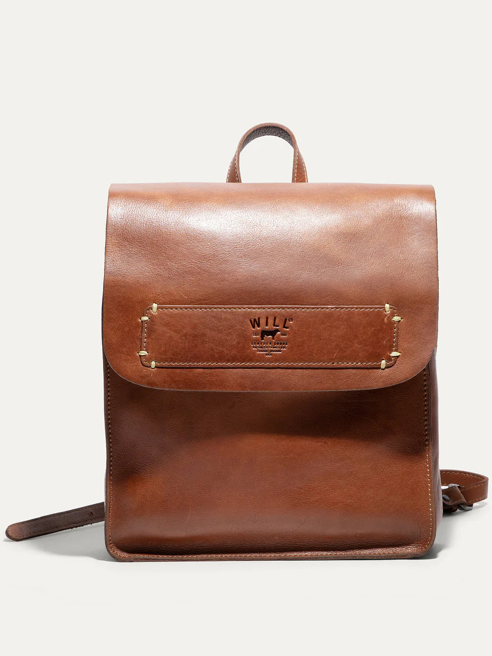 WILL SIMPLE LEATHER BACKPACK TAN