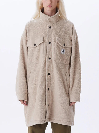 OBEY BROOKLYN SHIRT JACKET SILVER GREY