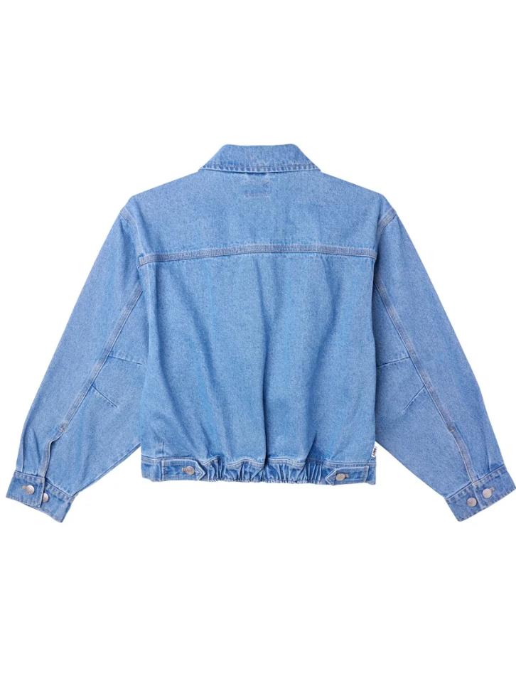 Obey Nessa Blouson Jacket Light Indigo Xs