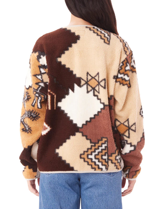 OBEY ORNATE LINER JACKET BROWN MULTI