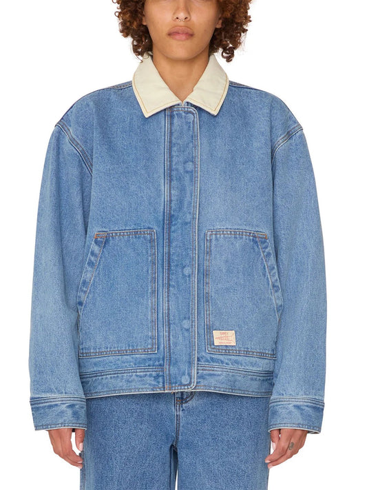 OBEY SYBIL JACKET LIGHT INDIGO