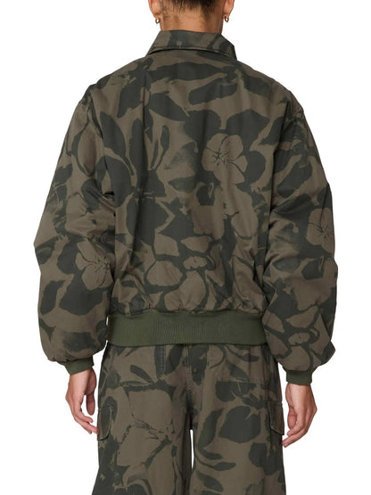 OBEY FLORIEN BOMBER JACKET GREEN MULTI 