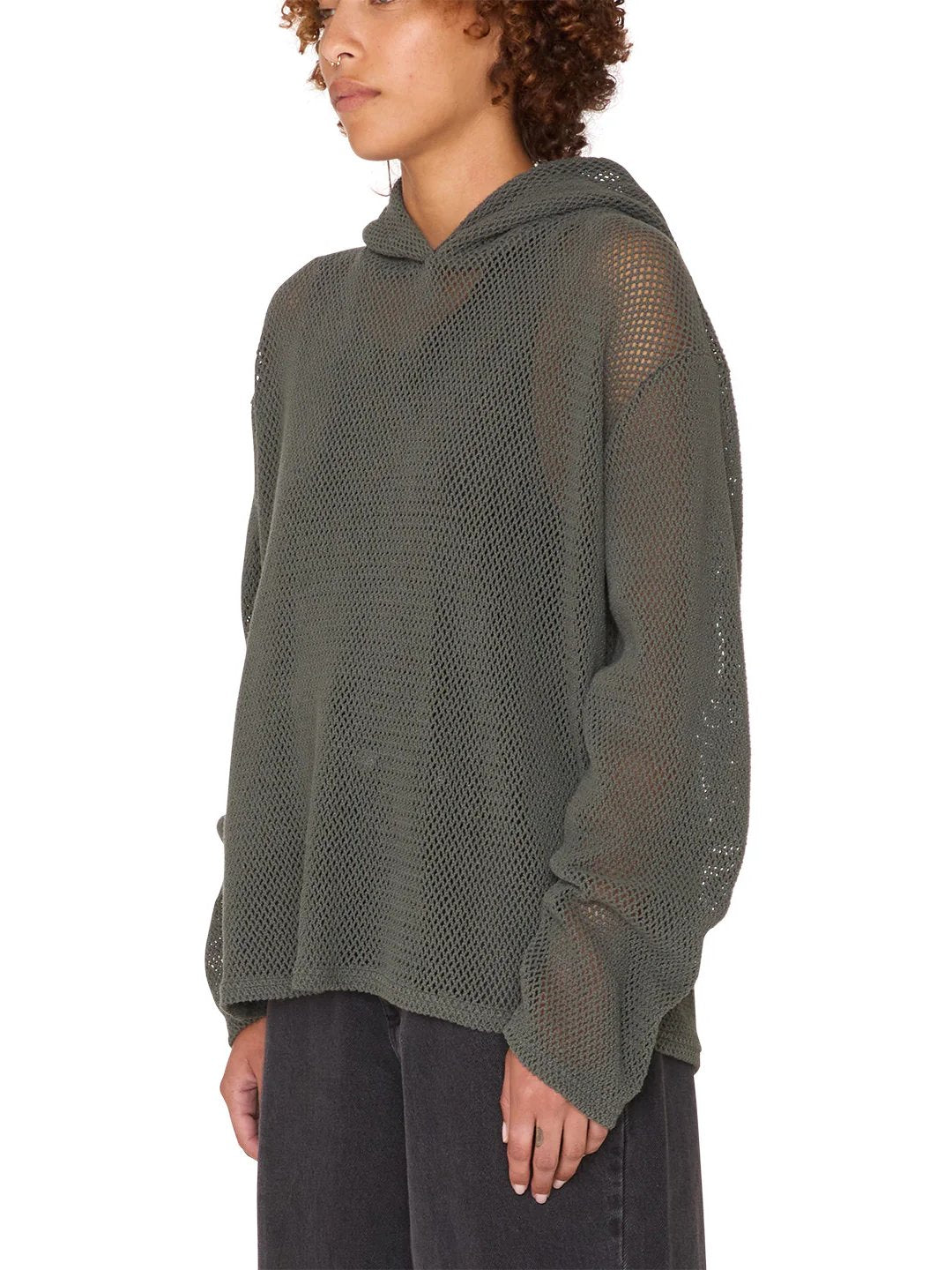 OBEY BILLY L/S MESH HOOD INK