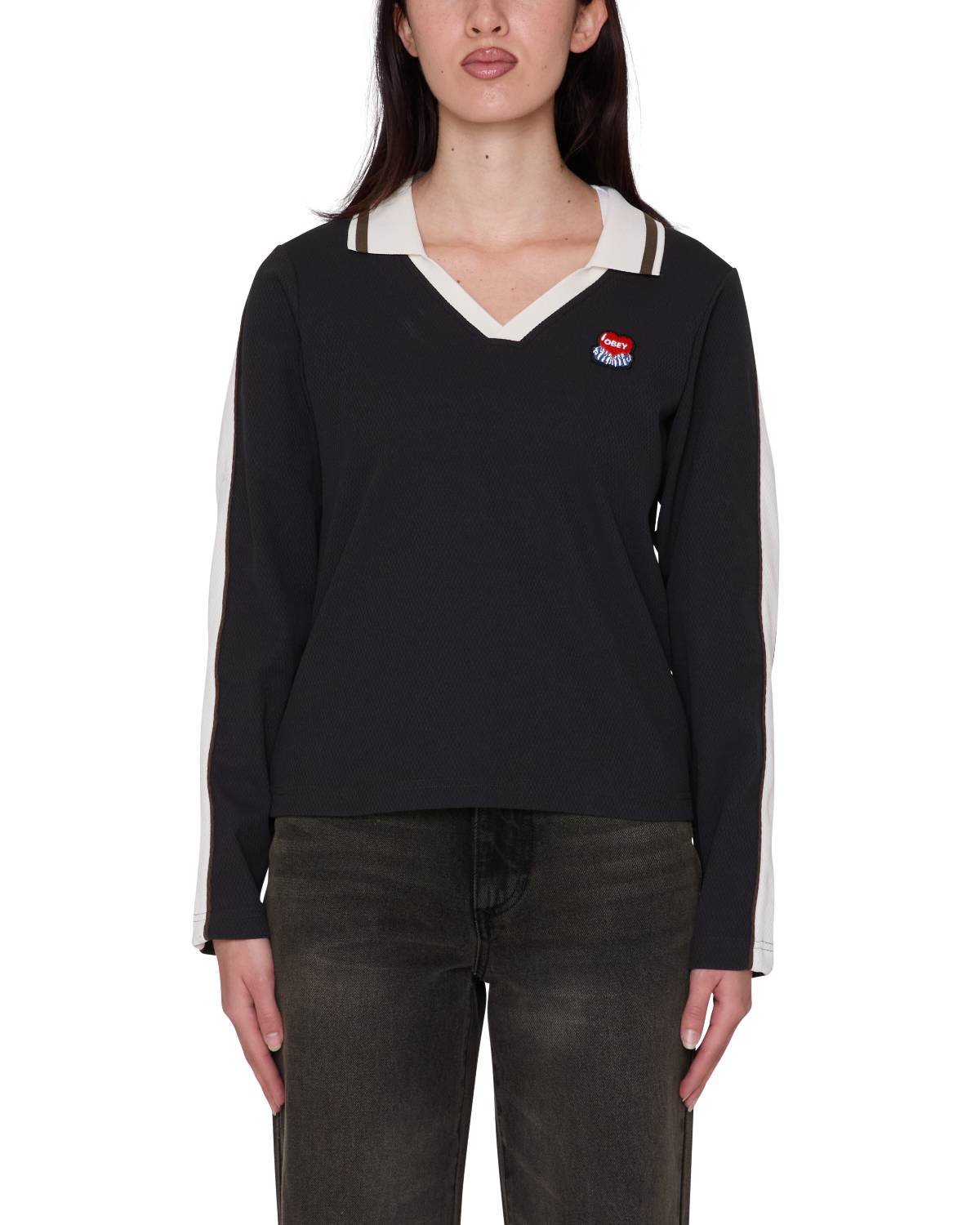 OBEY AREN POLO BLACK MULTI 