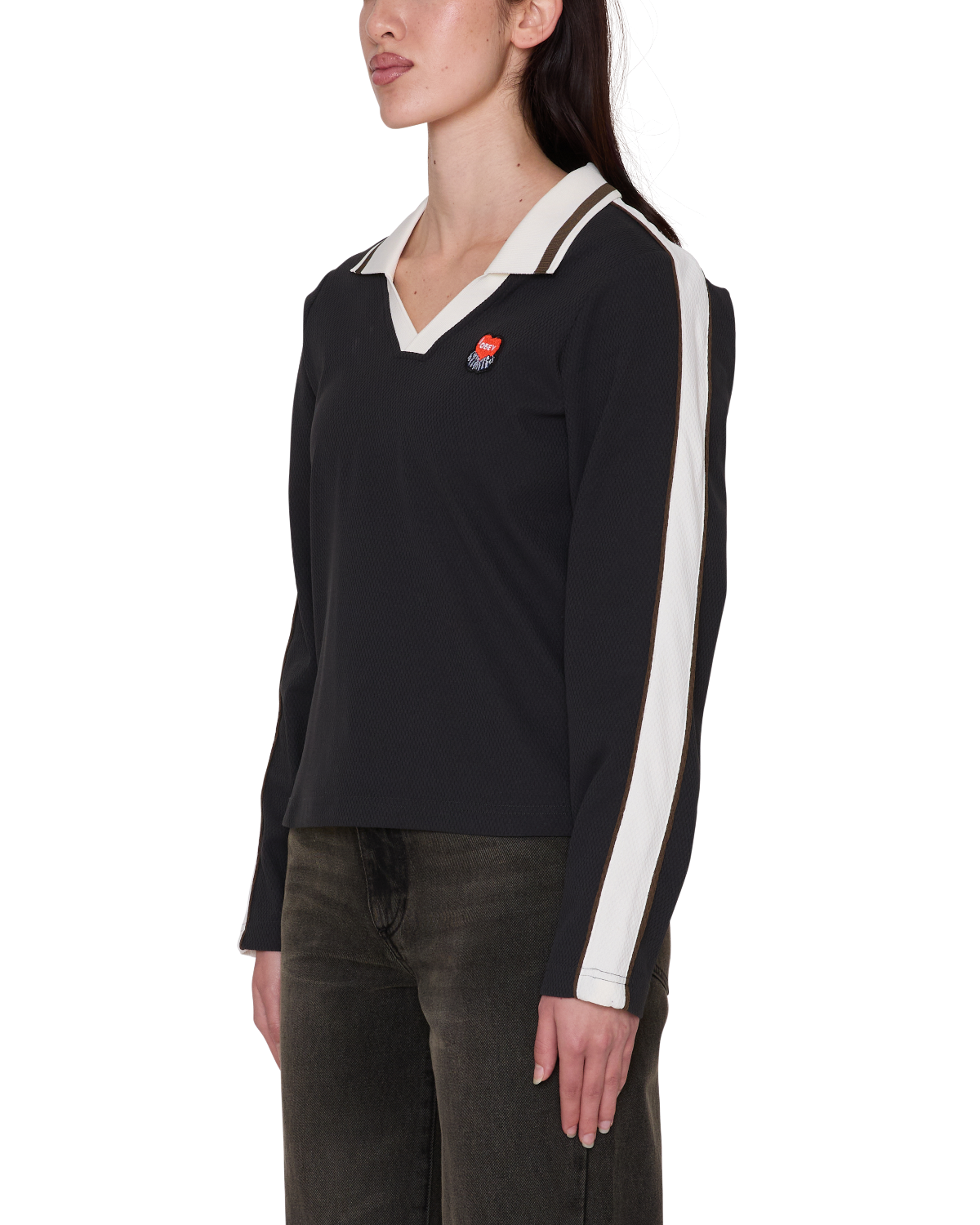 OBEY AREN POLO BLACK MULTI 