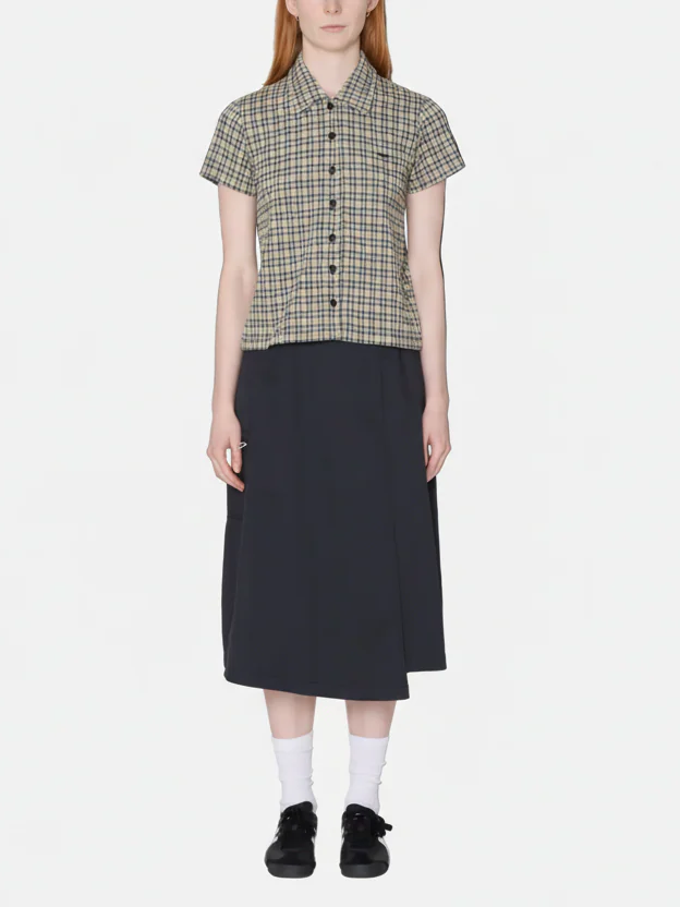 LILA MICRO CHECK POLO