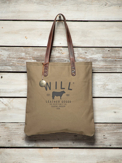 WILL GIVE WILL CANVAS TOTE OLIVE