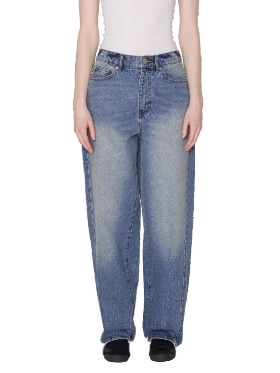 OBEY LEAH III BAGGY DENIM HEAVY VINTAGE INDIGO