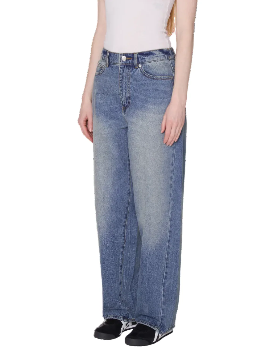 OBEY LEAH III BAGGY DENIM HEAVY VINTAGE INDIGO