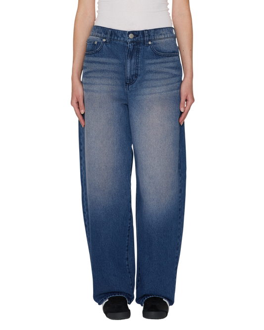 OBEY ALLYSA 5 POCKET DENIM VINTAGE PURPLE 